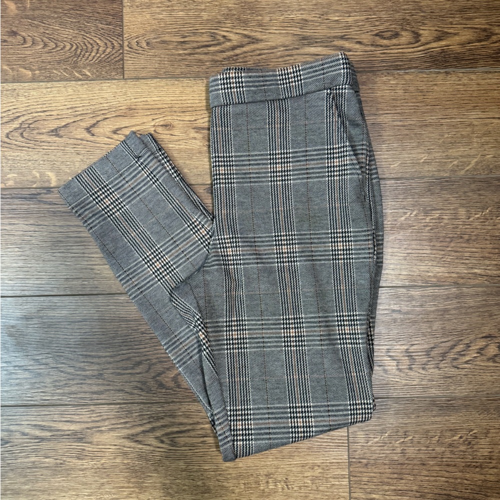 Express Pants Women's Medium Skinny Plaid Houndstooth Business Dress
